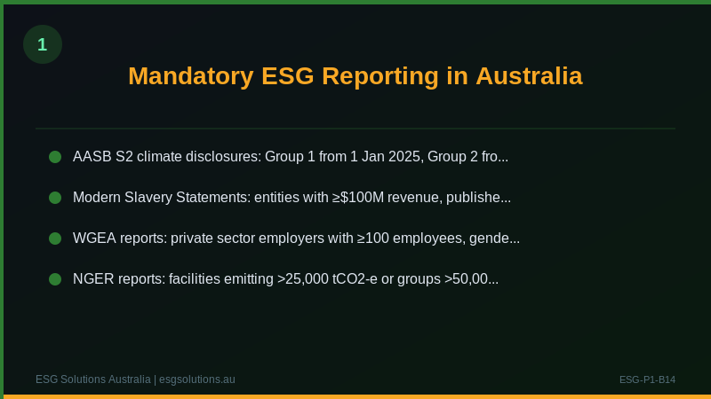 Setting ESG Goals and Targets: A Practical Framework for Australian Businesses — Section image 1