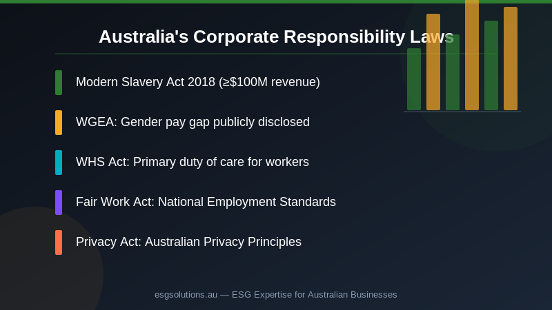 Corporate Responsibility in Australia: The Complete ESG Social Pillar Guide — Section image 1