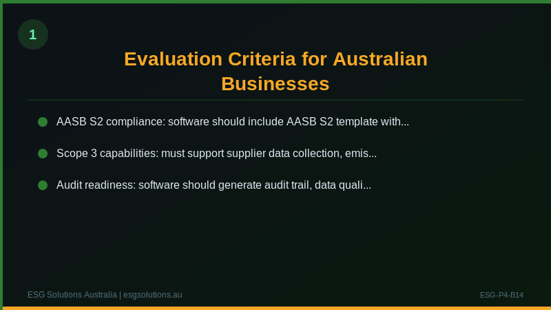 ESG Reporting Software: A Buyer's Guide for Australian Businesses — Section image 1